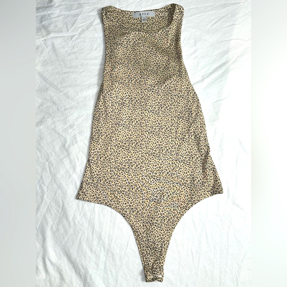 Gaze leopard soft spun bodysuit - Picture 1 of 3